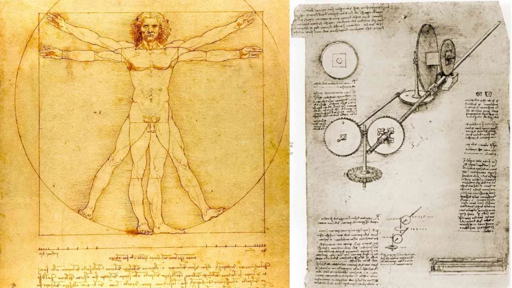 Examples of work by Leonardo Da Vinci