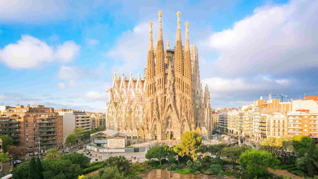 Barcelona city centre La Sagrada Familia