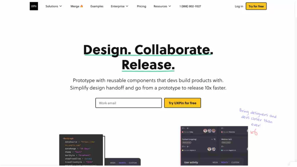 UxPin Home Page